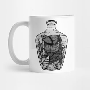 Fish in a Bottle Mug